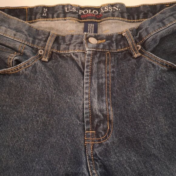 U.S. Polo Assn. Denim Co. Men's Medium Wash Size 34/32 Blue Jeans - Picture 9 of 15